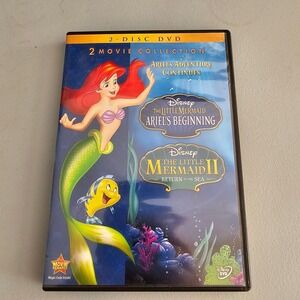Disney The Little Mermaid 2 Movie Collection DVD Ariels Beginning Return to Sea
